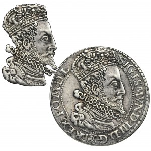 Sigismund III Vasa, 6 Groschen Marienburg 1596 - VERY RARE