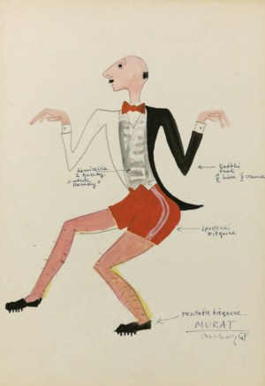 Marian BOGUSZ (1920-1980), Projekt kostiumu Murat do spektaklu Czupurek wg Benedykta Hertza, 1958