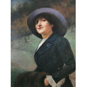 Wiktor MAZUROWSKI (1859-1944), Portret żony - Jadwiga Zaleska-Mazurowska