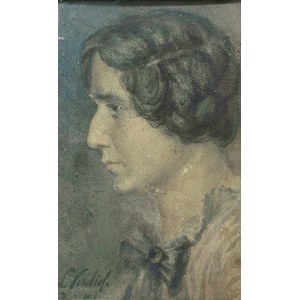 L VOROBIEF, XIX / XX w., Portret z profilu, 1911