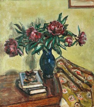 Tadeusz ZAMIAR (1905-1966), Kwiaty w wazonie, 1946