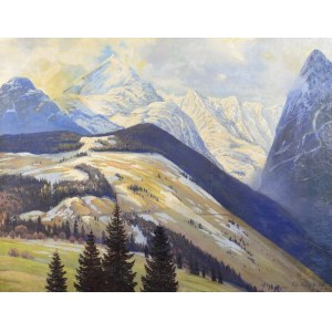 Gotthard Christian HIRSCH (1889-1970), Pejzaż górski, 1922