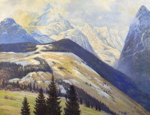 Gotthard Christian HIRSCH (1889-1970), Pejzaż górski, 1922