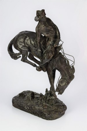 Frederic Sackrider REMINGTON (1861-1909), Ujeżdżanie konia