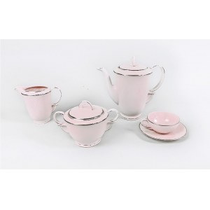 EPIAG (Erste Porzellan Industrie AG), Loket (Elbogen), Różowy serwis do herbaty art déco