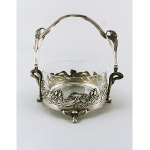 J. Fraget Silver and Plated Goods Factory, Art Nouveau sugar bowl or candy dish