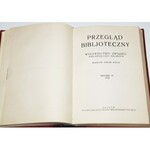 PRZEGLĄD BIBLJOTECZNY. ROCZNIK V-VI/ 1931-1932.