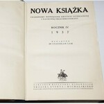 NOWA KSIĄŻKA. ROCZNIK IV, 1937. REDAKTOR DR STANISŁAW LAM.