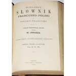 JANUSZ W. [KAZIMIRSKI-BIBERSZTEIN WOJCIECH] - DOKŁADNY SŁOWNIK FRANUSKO-POLSKI I POLSKO-FRANCUSKI.