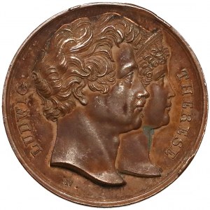 Deutschland, Bayern, Ludwig I Wittelsbach, Medaille - Anwesenheit Königspaares 1829