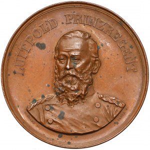 Niemcy, Bawaria, Luitpold Wittelsbach, Medal na pobyt księcia w Norymberdze 1886 (Lauer)