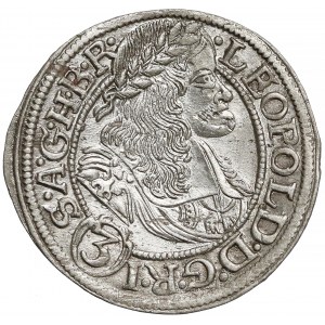 Śląsk, Leopold I, 3 krajcary 1668 SHS, Wrocław