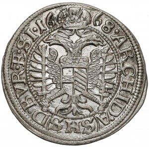 Śląsk, Leopold I, 3 krajcary 1668 SHS, Wrocław