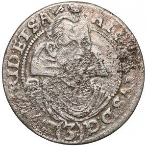 Śląsk, Albert von Wallenstein, 3 krajcary 1629-S, Żagań - rzadkie