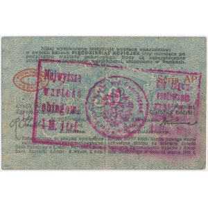 Łódź, Urząd Starszych Zgr. Kupców, 50 kop. PRZEDRUK na 1 mk 10 fen 1917