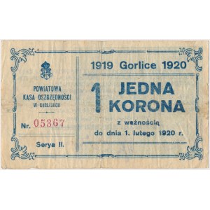 Gorlice, Powiatowa Kasa Oszczędności, 1 korona 1920