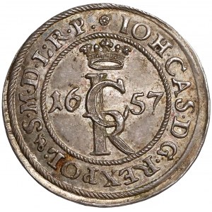 Jan II Kazimierz, Szeląg Gdańsk 1657 - odbitka z oryginalnych stempli (R5)
