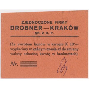 Kraków, Zjednoczone Firmy Drobner, 2 korony (1919)