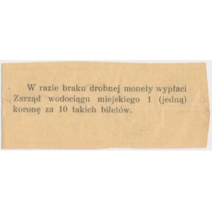 Kraków, Zarząd wodociągu miejskiego, 10 halerzy 1918