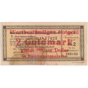 Oberlangenbielau (Bielawa), Christian Dierig GmbH, 2 Goldmark 1923