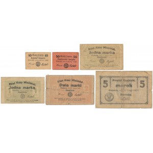 Chojnice, 10 fenigów - 5 marek 1920 (6szt)
