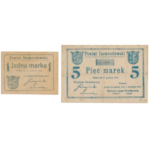 Inowrocław, 1 i 5 marek 1919 (2szt)