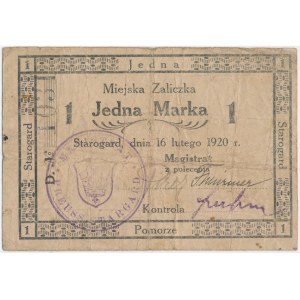 Starogard, 1 marka 1920 - D