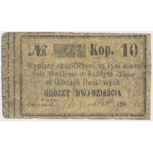 Chęciny, 10 kopiejek = 20 groszy 1862