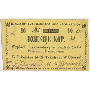 Chorzel, F. Tykulsker, M. N. Tykulsker, 10 kopiejek (XIX w.)