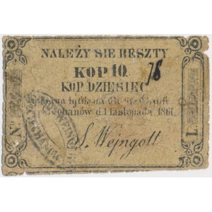 Ciechanów, S. Wejngott, 10 kopiejek 1861
