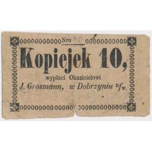 Dobrzyń, J. Grossmann, 10 kopiejek (XIX w.)