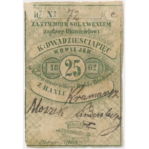 Janów, Janów, Moszek Linderbergek, 25 kopiejek 1862