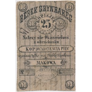 Maków, Bereg Grynbareg, 25 kopiejek 1862