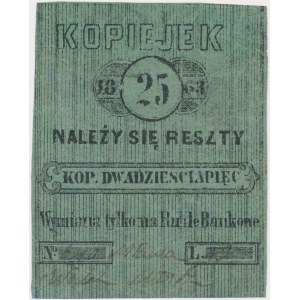 Mława, Wulek Müntz, 25 kopiejek 1863