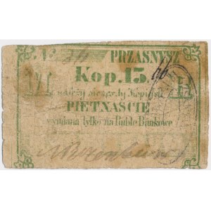 Przasnysz, M. R. Rozenbaum, 15 kopiejek (XIX w.)