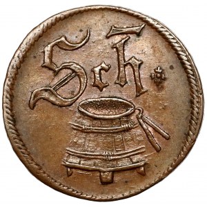 Augsburg, Stadt, Cu-Scheffelmarke 1624