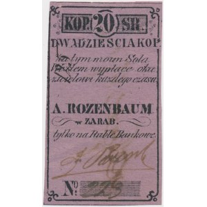 Zarąb, A. Rozenbaum, 20 kopiejek (XIX w.)