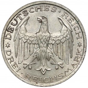 Republika Weimarska, 3 marki 1927 A - Marburg