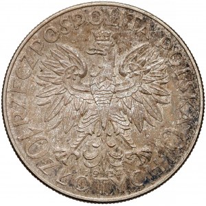 Głowa Kobiety 10 złotych 1932 zn, Warszawa