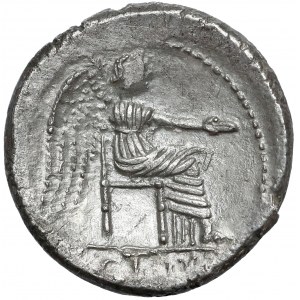 Republika, M. Cato (89 p.n.e.) Denar