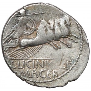 Republika, C. Licinius L.f Macer (84 p.n.e.) Denar