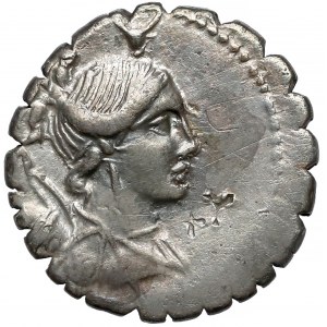 Republika, A. Post A.f S.n Albin (81 p.n.e.) Denar Serratus