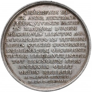 Medal SUITA KRÓLEWSKA - Władysław IV Waza - srebro