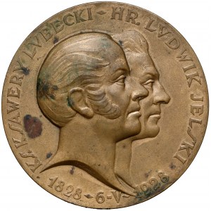 Medal 100-lecie Banku Polskiego, Lubecki-Jelski, 1928 r.