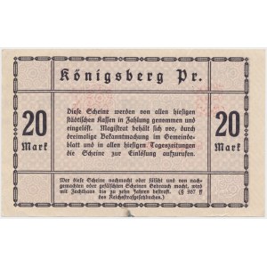 Konigsberg i.Pr. (Królewiec), 20 mk 1918