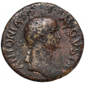 Antonia - Dupondius wybity za panowania Klaudiusza (41-54 n.e.)