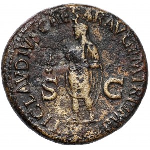 Antonia - Dupondius wybity za panowania Klaudiusza (41-54 n.e.)