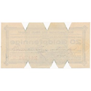 Zoppot (Sopot), Sparkasse der Stadt, 20 Goldpfennige 1923