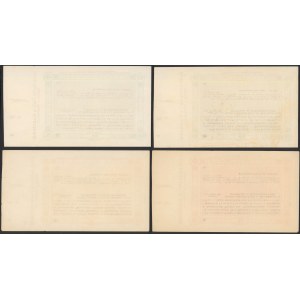 Sosnowice, SATURN, komplet nominałowy blankietów z grzbietem 1914 (4szt)