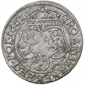 Jan II Kazimierz, Szóstak Lwów 1661 GBA - rzadszy